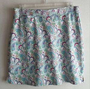 Peter Millar E4 Multicolor Paisley Print Skort